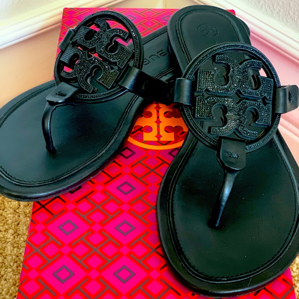 Tory Burch sandals.
